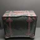 Vintage Luggage Set with Wheels, Retro Suitcase, Travel Trunk Set, Stylish Vintage Luggage Set for Women and Men (14inch&18inch, Green)