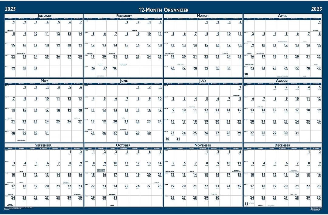 House of Doolittle 2023 Laminated Wall Calendar, Reversible, Horizontal/Vertical, 24 x 37 Inches, January - December (HOD396-23) House of Doolittle 2023 Laminated Wall Calendar, Reversible, Horizontal/Vertical, 24 x 37 Inches, January - December (HOD396-23)