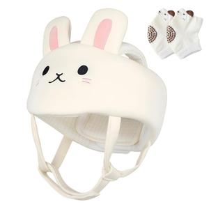 Baby Helmet for Crawling Walking  Soft and Lightweight Baby Head Protector with Adjustable Straps, 360 Protection for Toddlers, Cute Bunny Ears Design, Perfect Baby Fall Back Head Protector