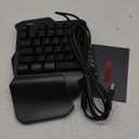 RedThunder One Handed Gaming Keyboard RGB Backlit 35 Keys Portable Mini Gaming Keypad Ergonomic Game Controller for PC Gamer