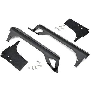 Rough Country 50" LED Light Bar Upper Windshield Mounts for Jeep Wrangler TJ (1997-2006) - LED Bar Mounting Brackets, Pair