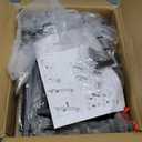 SONGMICS Dresser for Bedroom, Chest of Drawers, Nightstand, Steel, MDF, 2 Non-Woven Fabric Drawers, Storage Organizer Unit, Closet, Entryway, Rustic Brown and Ink Black ULGS312B02S