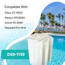 ZOTEE 60 Sq Ft DE Filter Grids for Pool, 8-Piece Set (7 Full + 1 Partial) Replacement for Hayward DEX6000DA, Unicel FS-2005, Filbur FC-9550, Jandy DEV60, 100% Polypropylene D.E. Filter Cartridge