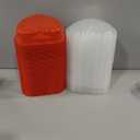 Layhit 30 Pcs Valentine's Day Heart Containers Plastic Food Storage Containers with Lids Heart Shaped Disposable Dessert Lunch Box for Kitchen Restaurant Fruit Vegetable (Red,28 oz)