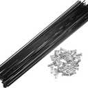 X AUTOHAUX 40 Pcs Bicycle Steel Spokes 14G Bike Spoke for Most Bicycle (292mm)