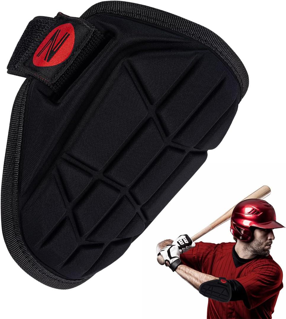 Elbow Guard Baseball, Batters Elbow Guard for Youth and Adult, ElbowPads for Baseball, Softball (Black)