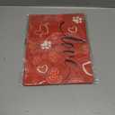 2 x Red Love Heart Dog Paw Print Valentines Day Garden Flag Yard Flag 12x18 Inch Double Sided Small Mini Yard Outdoor Outside Holiday Decoration