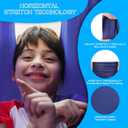 Indoor Therapy Sensory Swing for Kids, Special Needs Joy Cuddle Ceiling Snuggle Swings, Outdoor Room Adjustable Fabric Hammock for Children Child Teens Autism, ADHD, Aspergers, Sensory Integration (Navy Blue)