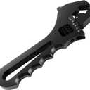 Adjustable AN Wrench 3AN-16AN - Lightweight Aerospace Aluminum, Black Anodized Finish for AN Hose & Fuel Line Fittings (Non-Scratch Jaw)