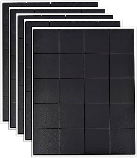 NEOCLICK Adhesive Magnetic Squares, 100 Pcs Flexible Sticky Magnetic Tape with Self Adhesive Backing, Small Easy to Peel & Stick Square Magnet Sheets for Crafts, Photos and Office, Each 20 x 20 x 2mm