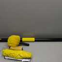 25 Foot High Ceiling Duster Kits with 4.5-18ft Heavy Duty Extension Pole, High Reach Duster for Cleaning,Microfiber Feather Duster,Cobweb Duster,Ceiling Fan Duster,Window Squeegee & Cleaner