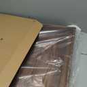 24 x 24 Inches Extra Large Square Black Walnut Wood Ottoman Tray with Handles, Serve Tea, Coffee or Breakfast in Bed, Classic Wooden Decorative Serving Tray