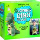 Make Your Own Dinosaur Plush Pillow, Kids Arts and Crafts for Boys & Girls, Dinosaur Stuffed Animal Craft kit, Dino Toys Age 3-12 Year Old