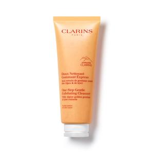 Clarins One-Step Gentle Exfoliating Cleanser | 3-In-1 Cleanser, Makeup Remover and Exfoliator | Boosts Radiance | Plant-Based Exfoliating Beads | All Skin Types