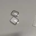 Misxi 2 Pack Hard PC Case with Tempered Glass Screen Protector Compatible with Apple Watch Series 9 (2023) Series 8 Series 7 45mm, Ultra-Thin Scratch Resistant Cover for iWatch, Transparent