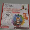 Eflin Punch Needle Kits Adults Beginner - Needlepoint Kits for Adults, Cute Cat & Daisy Pattern, Natural Bamboo Hoop, Yarns, Tools, Craft Kits for Beginners, Rare Gift for Crafts, Decors, Festivals