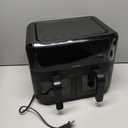 CHEFMAN 6 Quart Dual Basket Air Fryer Oven with Easy View Windows, Sync Finish, Hi-Fry, Auto Shutoff, 2 Independent 3Qt Nonstick Dishwasher Safe Frying Baskets, Digital Double Air Fryer - Black