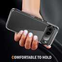 3 x Oterkin for Google Pixel 9 Pro XL Case Clear, [20X Anti-Yellowing] Transparent Shockproof Pixel 9 Pro XL Phone Case with [Tempered Glass Screen Protector][Built-in 4 Airbags][10FT Military] (Black)