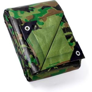 GUARD SHIELD Lightweight Camo Tarp Camouflage Tarps Waterproof 20x30 Feet Poly Cover 6mil