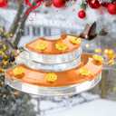 Birdream Window Hummingbird Feeders for Outdoors, with Strong Suction Cups & 7 Feeding Ports, Easy to Use and Maintain, Gift for Bird Lover, Plastic Bird Feeder, 1 Pack, 10oz - Orange