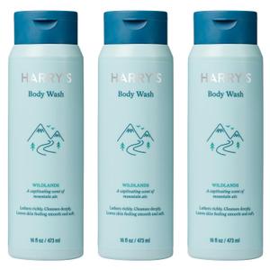 Harry's Men's Body Wash Shower Gel - Wildlands, 16 Fl Oz (Pack of 3)