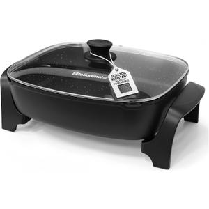 Elite Gourmet 10.5Qt Nonstick Electric Skillet, Extra-Deep 16"x13"