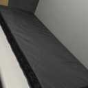 Pillow Perfect Solid Outdoor Patio Sofa Bench Swing Cushion Weather, and Fade Resistant, 1 Count (Pack of 1), Black