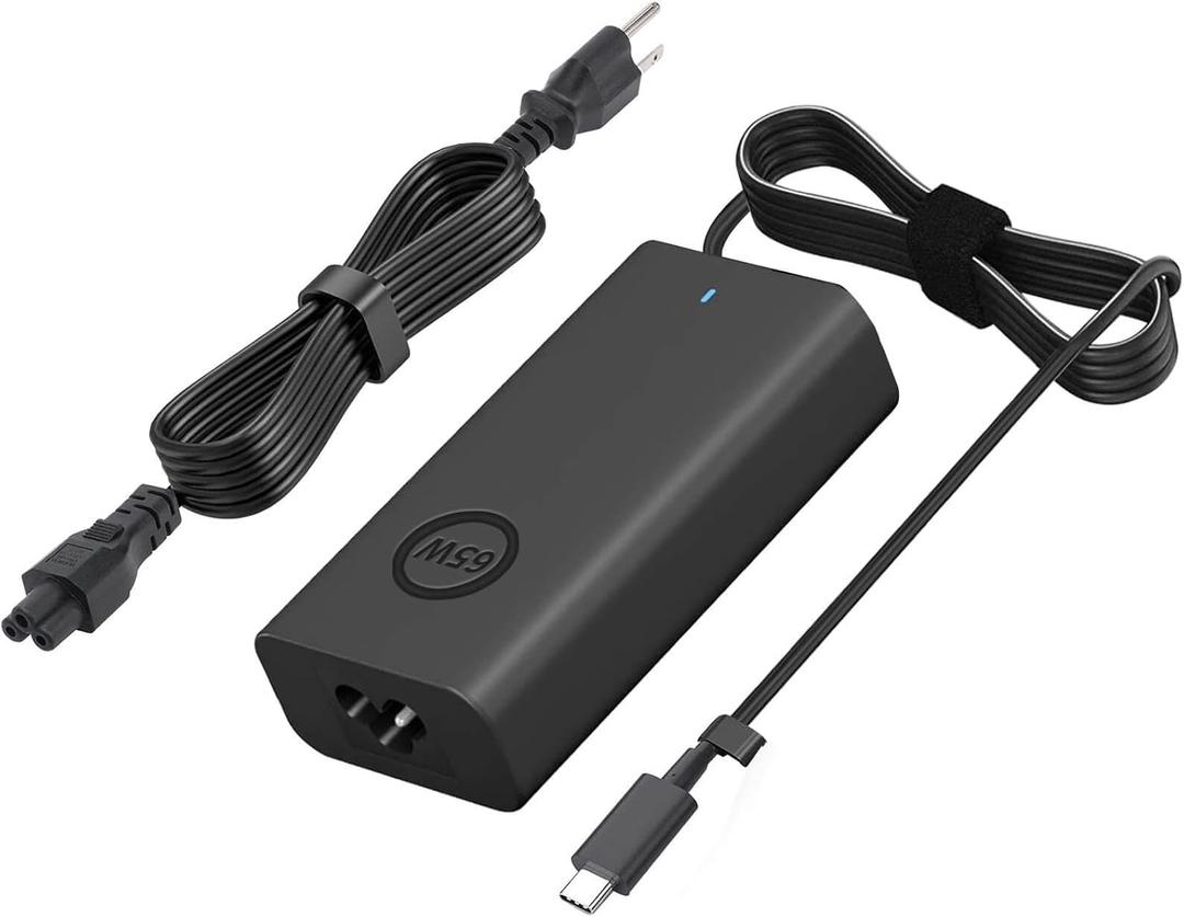New Slim 65W Dell Laptop Charger USB C for Dell Latitude 5420 5520 5540 7420 7410 5285 5290 7400 XPS 13 and Dell Chromebook 3100 Type C Dell AC Adapter Power Cord