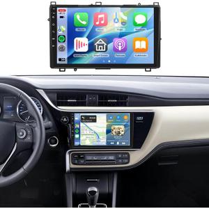 5/6GhzWiFi Radio for Toyota Corolla 2017 2018 2019,Snapdragon 8Core 4G+64G Car Stereo with 5.1Bluetooth,Wireless Carplay,DSP HiRes,Android Auto 9inch 1280x720 IPS Touch Screen,Backup Camera,GPS,FM/RDS