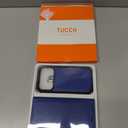 TUCCH 2-in-1 Detachable Wallet Case for iPhone 17 Pro (6.3-inch) 2025, RFID Blocking 4 Card Slot | Wireless Charging | Wrist Strap | Kickstand | Magnetic | PU Leather | Protective Cover | Klein Blue