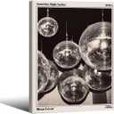 70s Disco Ball Newspaper Wall Art Vintage Black and White Art Posters 12x16 inch Framed Funky Aesthetic Canvas Prints Retro Bar Cart Decor for Bar Bedroom