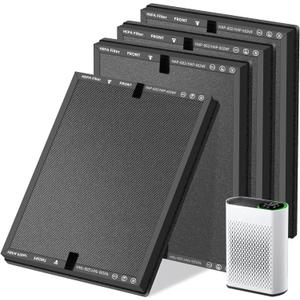 HAP602 Replacement Filter for ECOSELF HAP602/HAP602WF Air Purifier,3 in 1 High-Efficient H13 True HEPA with Acticated Carbon Filtration for Home,4 Pack HAP602 Replacement Filter for ECOSELF HAP602/HAP602WF Air Purifier,3 in 1 High-Efficient H13 True HEPA with Acticated Carbon Filtration for Home,4 Pack