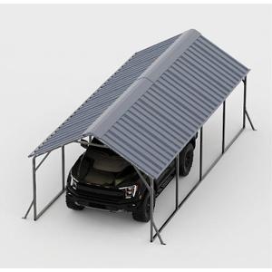 Garveelife 11 ft x20 ft x9 ft Vertical Roof Metal Carport, Heavy Duty Steel Car Ports for All-Weather, for Full-Size Pickup Trucks, Boats, and Tractors
