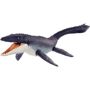 Mattel Jurassic World: Dominion Mosasaurus Dinosaur Action Figure 29 inches Long, Movable Joints, Physical & Digital Play, Toy Ages 4 Years & Older