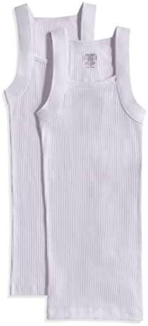 2(X)IST Mens Essential Cotton Square Cut Tank 2-Pack, Size M