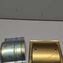 Recessed Gold Toilet Paper Holder, in Wall Toilet Paper Holder Pivoting, Gold Wall Mount Toilet Paper Roll Holder, Bathroom Brushed Brass Stainless Steel Tissue Holder