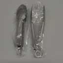 2 Pcs 7 Inch Small Tongs, Heavy Duty Stainless Steel Kitchen Tongs, For Cooking, Food, Buffet, Salad, Fruits, Bread, Dishwasher Safe