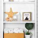 Funny Bathrooms Decor, Cats Lover Decoration for the Home, Novelty Humorous Bathroom Decor, Rustic Farmhouse Wooden Table Signs, Cat Mom Gift, Funny Cat Saying Sign 5.95.9 inches