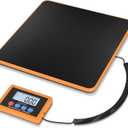 Fuzion Shipping Scale, 440LB/200KG x 10g Digital Postal Scale, Hold/Tare Function, Postage Scale for Packages Small Business/Luggage/Mailing, Battery & AC Adapter Included (PS4B(Carbon Fiber))