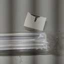 Joydeco Zebra Blinds for Windows Cordless, Dual Layer Sheer Mini Roller Shades Privacy Light Filtering for Sliding Glass Door Indoor Window, White,27" W75" H