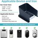 Doorbell Rain Cover Large Metal Access Control Cover Protector Camera Video Doorbell Cold Rolled Steel Shell Outdoor Keypad Shield