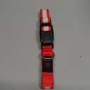 Vizpet LED Dog Collar, Light Up Dog Collar Adjustable USB Rechargeable Super Bright Safety Light Glowing Collars for Dogs (Medium, Red) (Medium[14.96-19.68 inch])