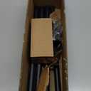 Industrial Curtain Rods for Windows 48 to 84 Inches, Blackout Wrap Around Curtain Rod, for Indoor and Outdoor, 7/8 Inch Diameter, 65 to 105 Inches, Black