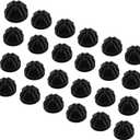 C&AHOME 24 pcs Wire Cube Plastic Connectors for Cube Storage Modular Closet Organizer and Metal Grid Shelving Unit Black