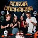 Stranger Theme Party Decorations Banner,Things Party Decorations,Spooky Party Decoration,Happy Birthday Banner Decoration,Backdrop Wall Decors Photo Props