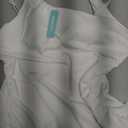 Aqua Eve Womens Tankini Tops Only Tummy Control Swim Tank Top Modest Swimsuit Top Bathing Suit Top No Bottom (White, M)