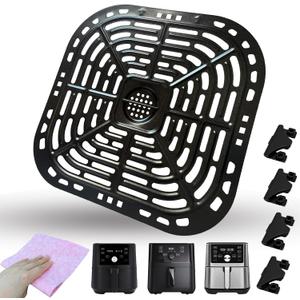 6QT Air Fryer Replacement Grate for Instants Pot Vortex Plus 6QT XL Air Fryer, Premium Grill Pan Crisper Plate Tray Rack Grid Shelf for Instants 6QT 5.7QT, Dishwasher Safe, Nonstick