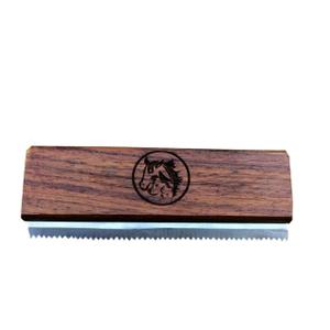 Original Deshedding Grooming Tools for Horse, Cats & Dogs Easy Ergonomic Wooden Handle Professional Brush Grooming Tool, Remove painlessly 95 Percent of Lose Hair Fur & Dirt 5 inch