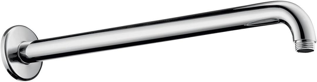 hansgrohe Installation 16-inch Modern Rain Shower Showerarm in Chrome, for Wall Mount Showerhead, 27413001