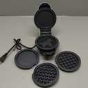 DASH Multimaker Mini System - Waffle Maker with Six 4 Removable Plates: Waffle Iron & Griddle, 4-in-1 Mini Waffle Maker for Kids and Families  Nonstick Surface, Just Add Batter (Aqua)